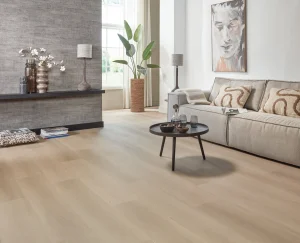 Floer Natuur Click PVC vloer Zadar Zand woonkamer