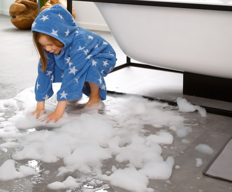 Click PVC tegels in badkamer