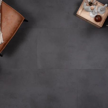 PVC-à-Clic-en-Carrelage-Floer-Béton-Noir-ambiance-topdown