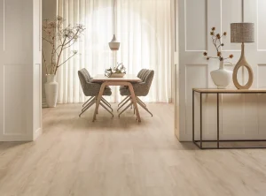 PVC Manoir Floer Chêne Crème La salle de séjour