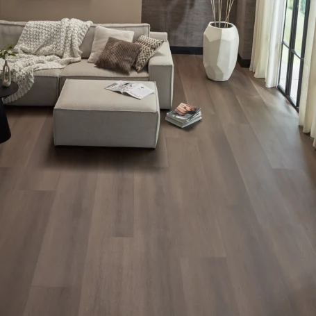 Floer Landhuis Plak PVC vloer Donkere Eik woonkamer