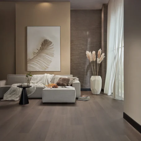 Floer Landhuis Plak PVC Donkere Eik woonkamer